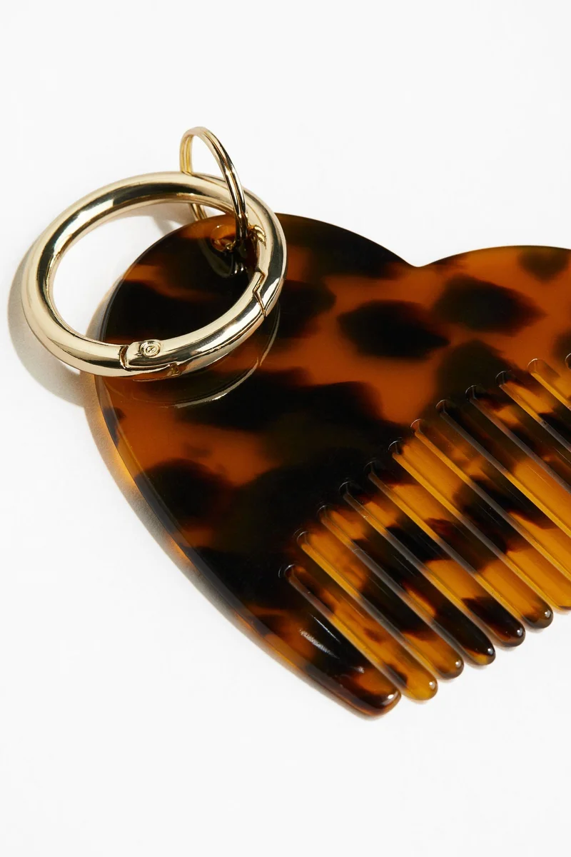 H&M Heart-shaped comb keyring